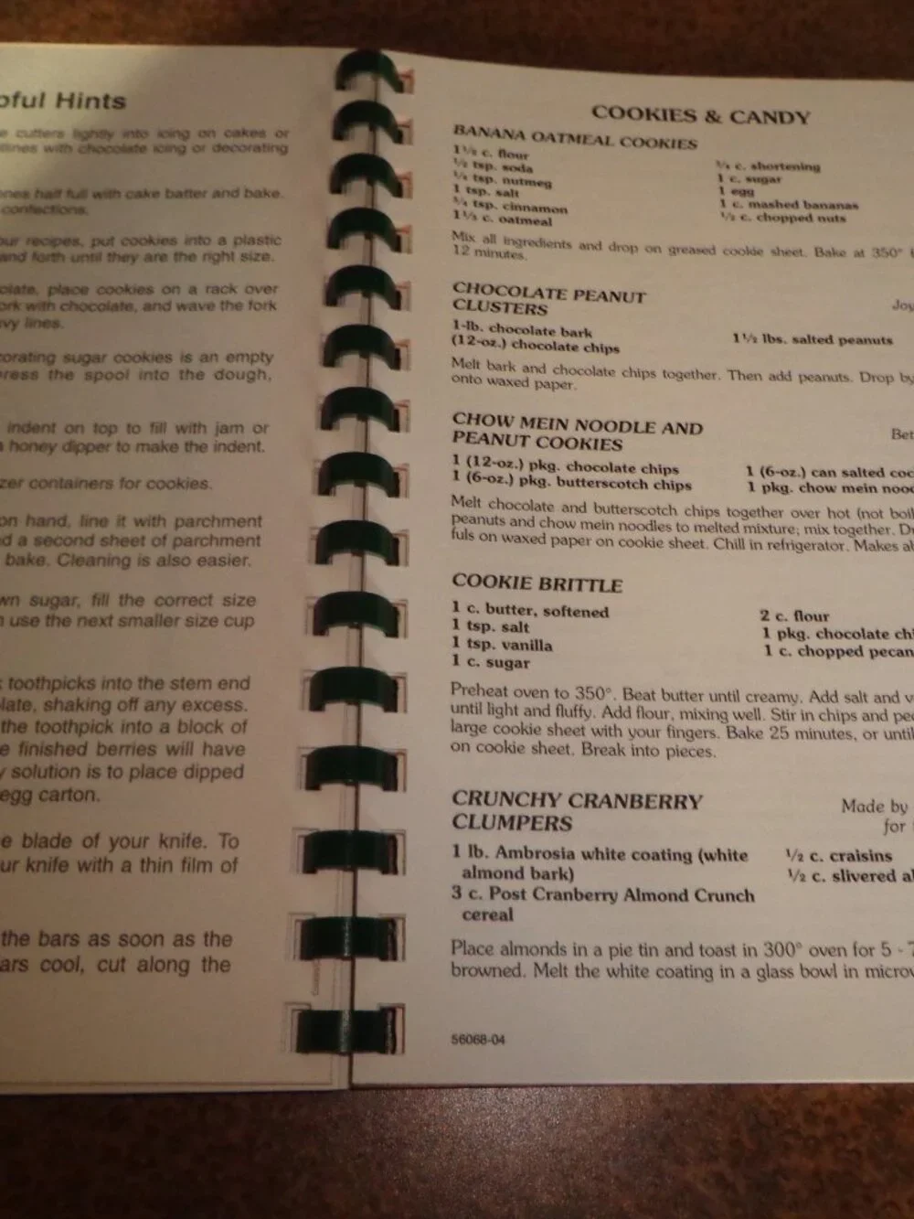 NEW Spiralbound Cookbook THE FRUIT of the SPIRIT Luther Memorial Church 82 Pgs.